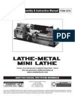 5278 Manual - Mini Metal Lathe