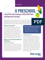 Farm To PreK Fact Sheet