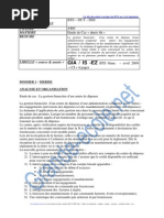 Bts Informatique Développeur D'application Etude de Cas Gia 2009