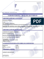 Yodopovidona - MSDS