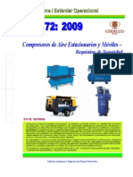 NEO-72 Compresores de Aire Estacionarios y Móviles - Requisitos de Seguridad.