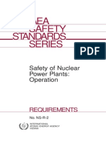 Iaea Safety Standards Series: Safety of Nuclear Power Plants: Operation