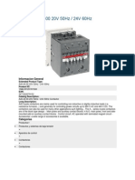 Abb Contactor A45!40!00 24 Vac 60 HZ