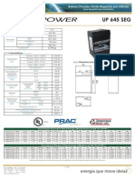 Datasheet Bateria Unipower DS UP645 SEG