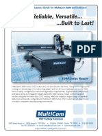 Rugged, Reliable, Versatile... ... Built To Last!: Features & Specifications Guide For Multicam 5000 Series Router