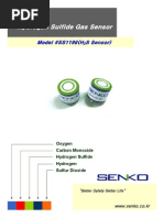 Hydrogen Sulfide Gas Sensor: Model #SS1198 (H S Sensor)