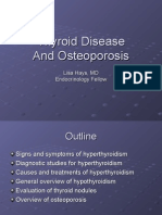 Thyroid Disease and Osteoporosis