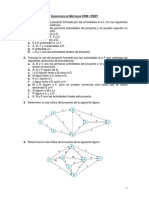 Ejercicios de Metodos CPM y PERT