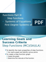 CST Math 2015 - Day 3 - Functions Part III & Systems of Equations