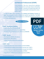 Cisco Certified Network Professional (CCNP) : Course Outline