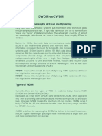 CWDM Vs DWDM