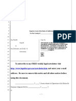 Sample Opposition To Motion For Summary Judgment in California