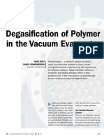 Degasification of Polymer in The Vacuum Evaporator