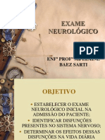 Exame Físico de Enfermagem NHB Percepção - Neurológico PDF