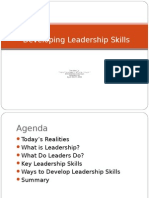 Developing Leadership Skills: by Ronald D. Snee Tunnell Consulting