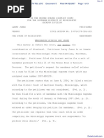 Jones v. State of Mississippi - Document No. 5