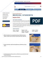 Medical Students Training Program - Square Knot - Penn Surgery