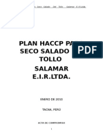 Haccp Seco Salado de Tollo