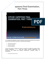 STR 581 Capstone Final Examination, Part Three (Latest)