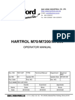 Operator Manual Hartrol M7200