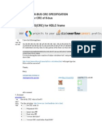 Calculating FCS (CRC) For HDLC Frame: K-Bus CRC Specification 1. An Example For CRC of K-Bus