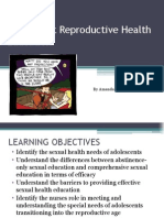 Adolescent Reproductive Health Education