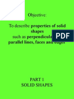 Properties of 2D - 3D Shapes