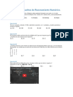 Ejercicios Resueltos de Razonamiento Numérico