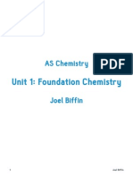 AS Level Chemistry - Unit 1 Revision Guide