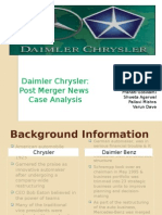 Daimler Chrysler: Post Merger News Case Analysis