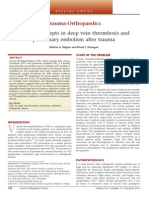 Current Concepts in Deep Vein Thrombosis and Pulmonary Embolism After Trauma