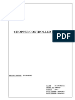 Chopper Controlled DC Drive: INSTRUCTED BY: Dr. Buddhika