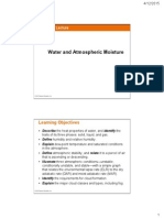 Water - Atmospheric Moisture Lect 5