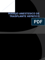 Manejo Anestesico de Trasplante Hepatico