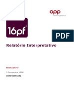 16PF Interpretive Report Portuguese-European