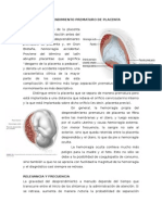 Desprendimiento Prematuro de Placenta