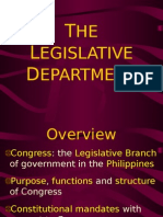 The Legislative Department