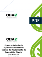 El Procedimiento de Supervisión Ambiental - Análisis Del Reglamento de Supervisión Directa