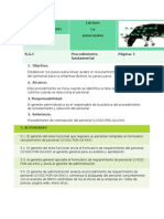 Procedimiento Ara El Reclutamiento y Seleccion de Personal