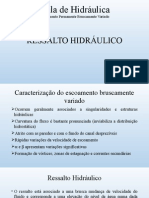 Aula de Hidráulica 7 - Ressalto Hidráulico