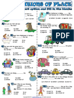 Prepositions of Place