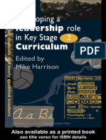 Mike Harrison-Developing A Leadership Role Within The Key Stage 2 Curriculum - A Handbook For Students and Newly Qualified Teachers-The Falmer Press (1995)