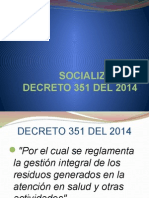 Capacitacion Decreto 351 Del 2014