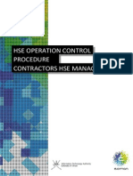 HSE Control of Contractors