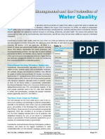 Water Quality: Organic Land Management and The Protection of