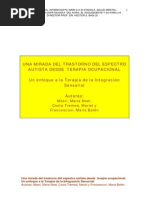 Una Mirada Del Trastorno Del Espectro Autista Desde Terapia Ocupacional