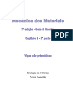 Deflexão em Vigas, Vigas Não Prismáticas, Gere, 7 Edição, Exercícios Resolvidos