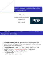 Three Essays About Options On Leveraged Exchange Traded Funds