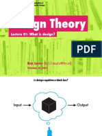 Design Theory: Lecture 01: What Is Design?