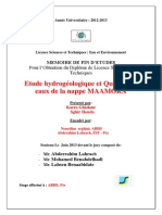 Etude Hydrogeologique Et Quali - Karra Ghizlane - 1368 PDF